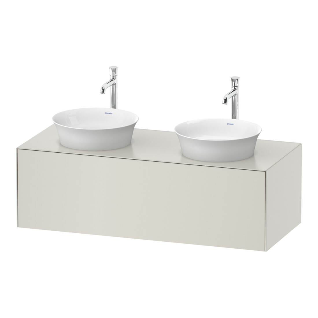 Duravit Meuble sous-lavabo White Tulip 130x55 cm, 1 tiroir, 1 porte, blanc satinée