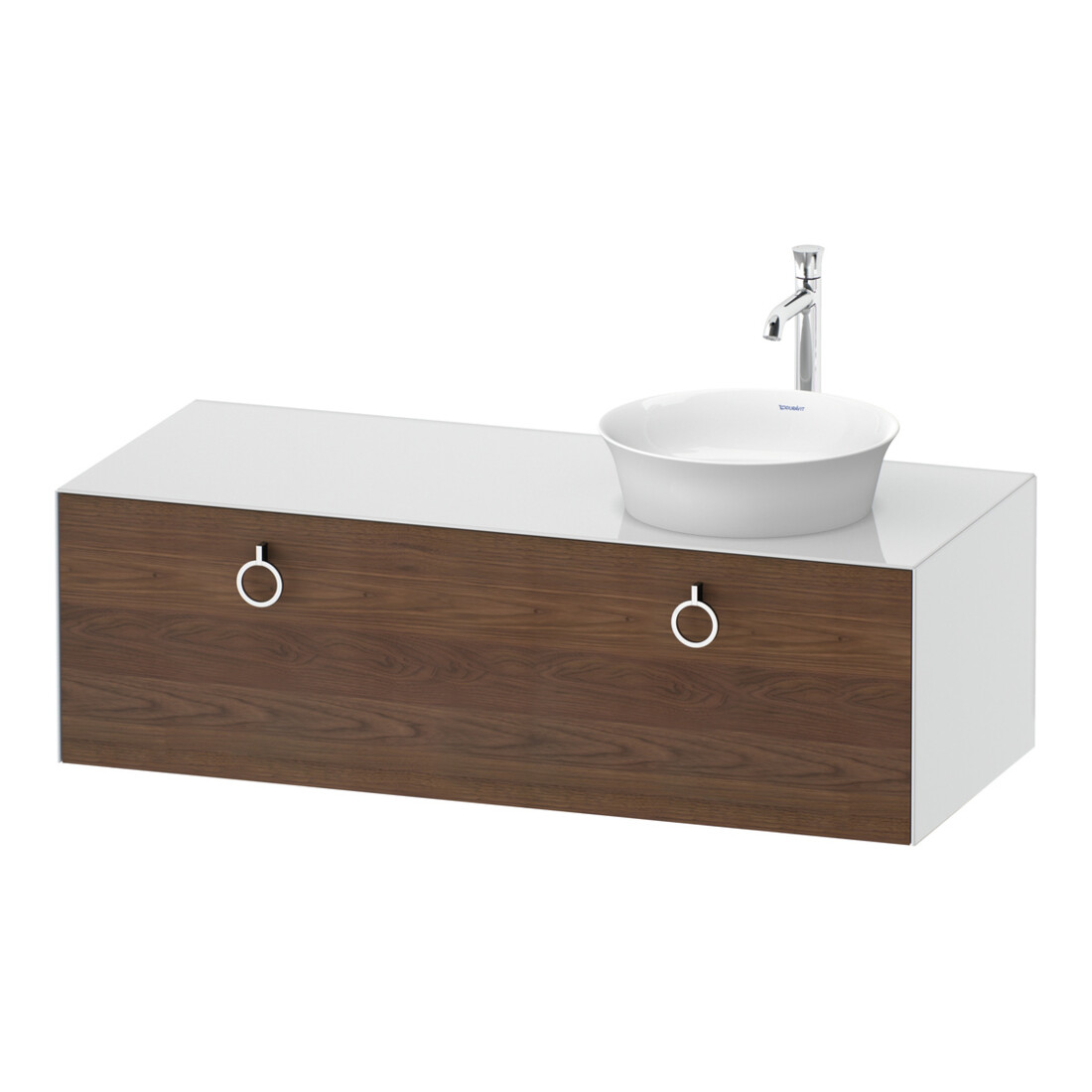 Duravit Meuble sous-lavabo White Tulip 130x55 cm, 1 tiroir, blanc brillant
