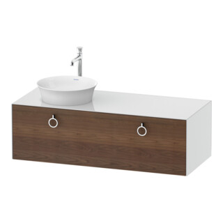 Duravit Meuble sous-lavabo White Tulip 130x55 cm, 1 tiroir, blanc brillant