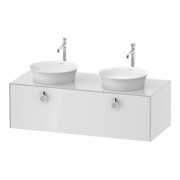 Duravit Meuble sous-lavabo White Tulip 130x55 cm, 1 tiroir, blanc brillant-1