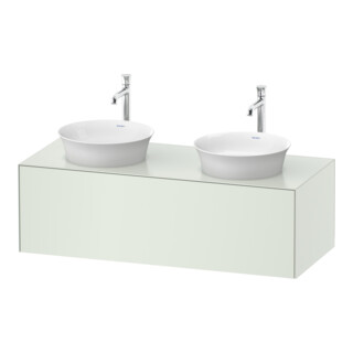 Duravit Meuble sous-lavabo White Tulip 130x55 cm, 1 tiroir, blanc mat, éclairage intégré