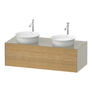 Duravit Meuble sous lavabo White Tulip 130x55 cm, 1 tiroir, E Nat taupe, k Ein/m Be