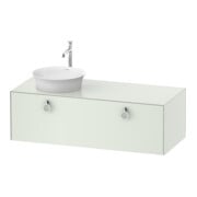Duravit Meuble sous lavabo White Tulip 130x55 cm, 1 tiroir gauche, blanc mat-1