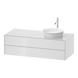 Duravit Meuble sous-lavabo White Tulip 130x55 cm, 2 tiroirs, 1 porte, blanc brillant