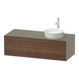 Duravit Meuble sous lavabo White Tulip 130x55 cm, 2 tiroirs, 1 porte, blanc brillant