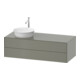 Duravit Meuble sous lavabo White Tulip 130x55 cm, 2 tiroirs, 1 porte, blanc, mat satiné