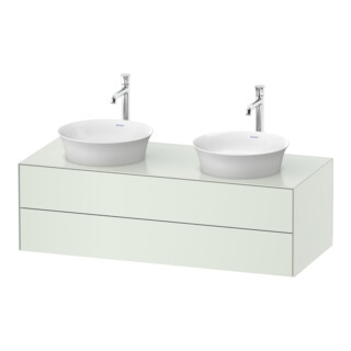 Duravit Meuble sous lavabo White Tulip 130x55 cm, 2 tiroirs, avec éclairage intégré