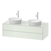 Duravit Meuble sous lavabo White Tulip 130x55 cm, 2 tiroirs, avec éclairage intégré