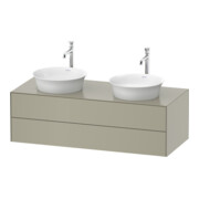Duravit Meuble sous lavabo White Tulip 130x55 cm, 2 tiroirs, avec éclairage intégré
