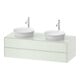 Duravit Meuble sous-lavabo White Tulip 130x55 cm, 2 tiroirs, bec côté gauche et droit, blanc mat satiné-1