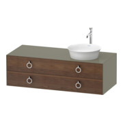 Duravit Meuble sous lavabo White Tulip 130x55 cm, 2 tiroirs, blanc brillant-1