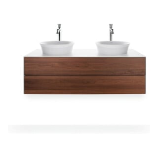 Duravit Meuble sous-lavabo White Tulip 130x55 cm, 2 tiroirs, blanc brillant