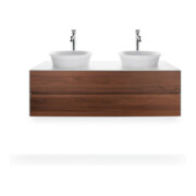 Duravit Meuble sous-lavabo White Tulip 130x55 cm, 2 tiroirs, blanc brillant