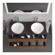 Duravit Meuble sous lavabo White Tulip 130x55 cm, 2 tiroirs, blanc, gris US N