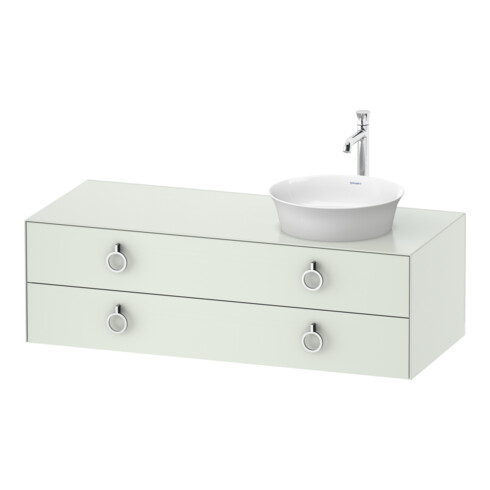 Duravit Meuble sous lavabo White Tulip 130x55 cm, 2 tiroirs, blanc mat
