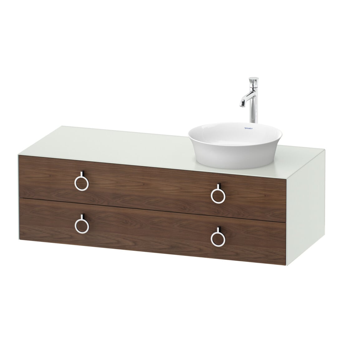 Duravit Meuble sous-lavabo White Tulip 130x55 cm, 2 tiroirs, blanc mat
