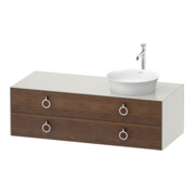 Duravit Meuble sous lavabo White Tulip 130x55 cm, 2 tiroirs, blanc mat