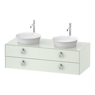 Duravit Meuble sous lavabo White Tulip 130x55 cm, 2 tiroirs, blanc mat