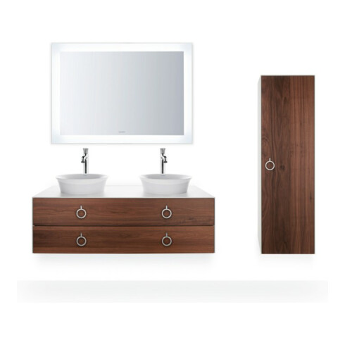 Duravit Meuble sous lavabo White Tulip 130x55 cm, 2 tiroirs, blanc mat