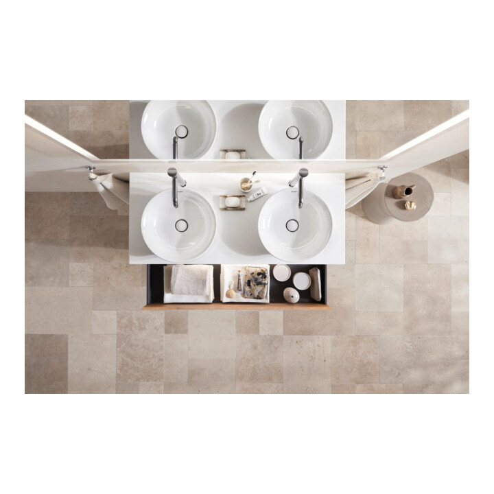 Duravit Meuble sous-lavabo White Tulip 130x55 cm, 2 tiroirs, blanc mat
