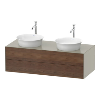Duravit Meuble sous-lavabo White Tulip 130x55 cm, 2 tiroirs, blanc mat