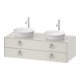 Duravit Meuble sous lavabo White Tulip 130x55 cm, 2 tiroirs, blanc mat nordique-1