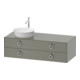 Duravit Meuble sous-lavabo White Tulip 130x55 cm, 2 tiroirs, blanc, mat satiné-1