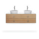 Duravit Meuble sous lavabo White Tulip 130x55 cm, 2 tiroirs, blanc mat satiné