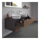 Duravit Meuble sous-lavabo White Tulip 130x55 cm, 2 tiroirs, gris mat s-matt
