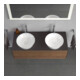 Duravit Meuble sous-lavabo White Tulip 130x55 cm, 2 tiroirs, gris mat s-matt