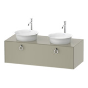 Duravit Meuble sous lavabo White Tulip 130x55 cm, avec éclairage-1