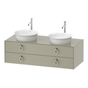 Duravit Meuble sous lavabo White Tulip 130x55 cm, avec éclairage intégré-1