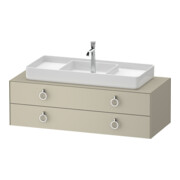 Duravit Meuble sous-lavabo White Tulip 130x55 cm, B env., P env., avec éclairage intégré-1
