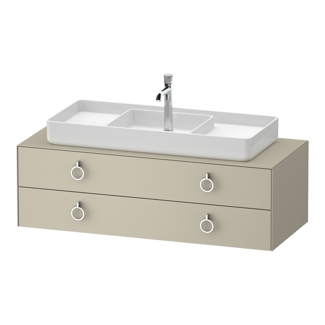 Duravit Meuble sous-lavabo White Tulip 130x55 cm, B env., P env., avec éclairage intégré
