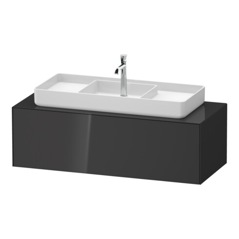 Duravit Meuble sous-lavabo White Tulip 130x55 cm, B, gris, avec éclairage