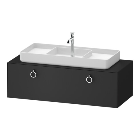 Duravit Meuble sous lavabo White Tulip 130x55 cm, B m, gr m, k avec éclairage