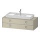 Duravit Meuble sous lavabo White Tulip 130x55 cm, B mi, P m, avec éclairage-1