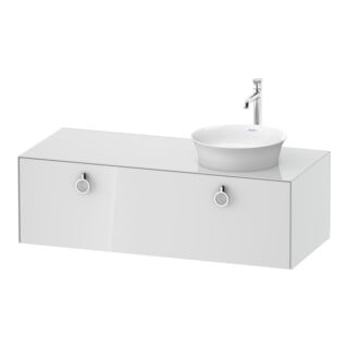 Duravit Meuble sous lavabo White Tulip 130x55 cm, B R, blanc, avec éclairage intégré