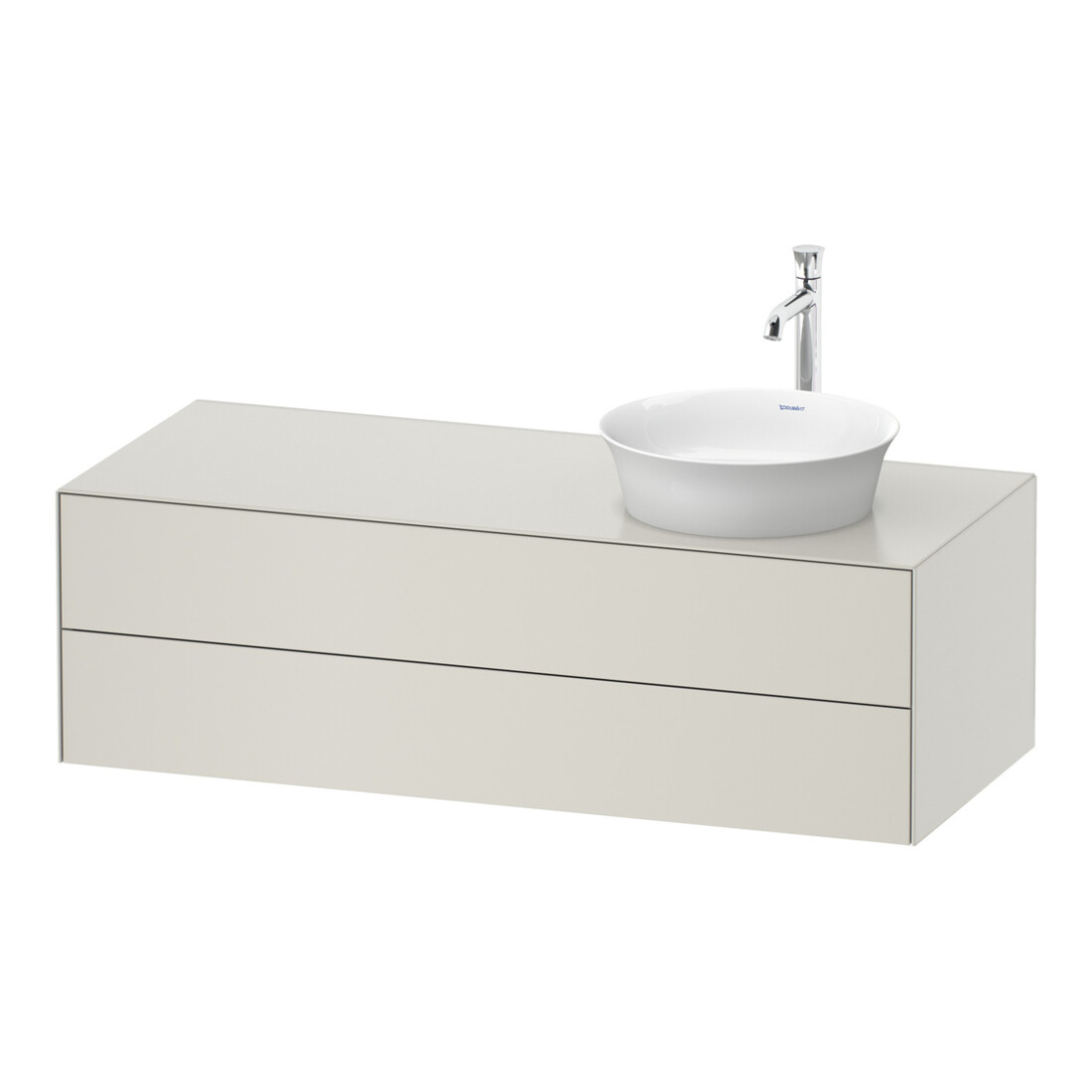 Duravit Meuble sous lavabo White Tulip 130x55 cm, B R, sans robinetterie, avec tiroirs