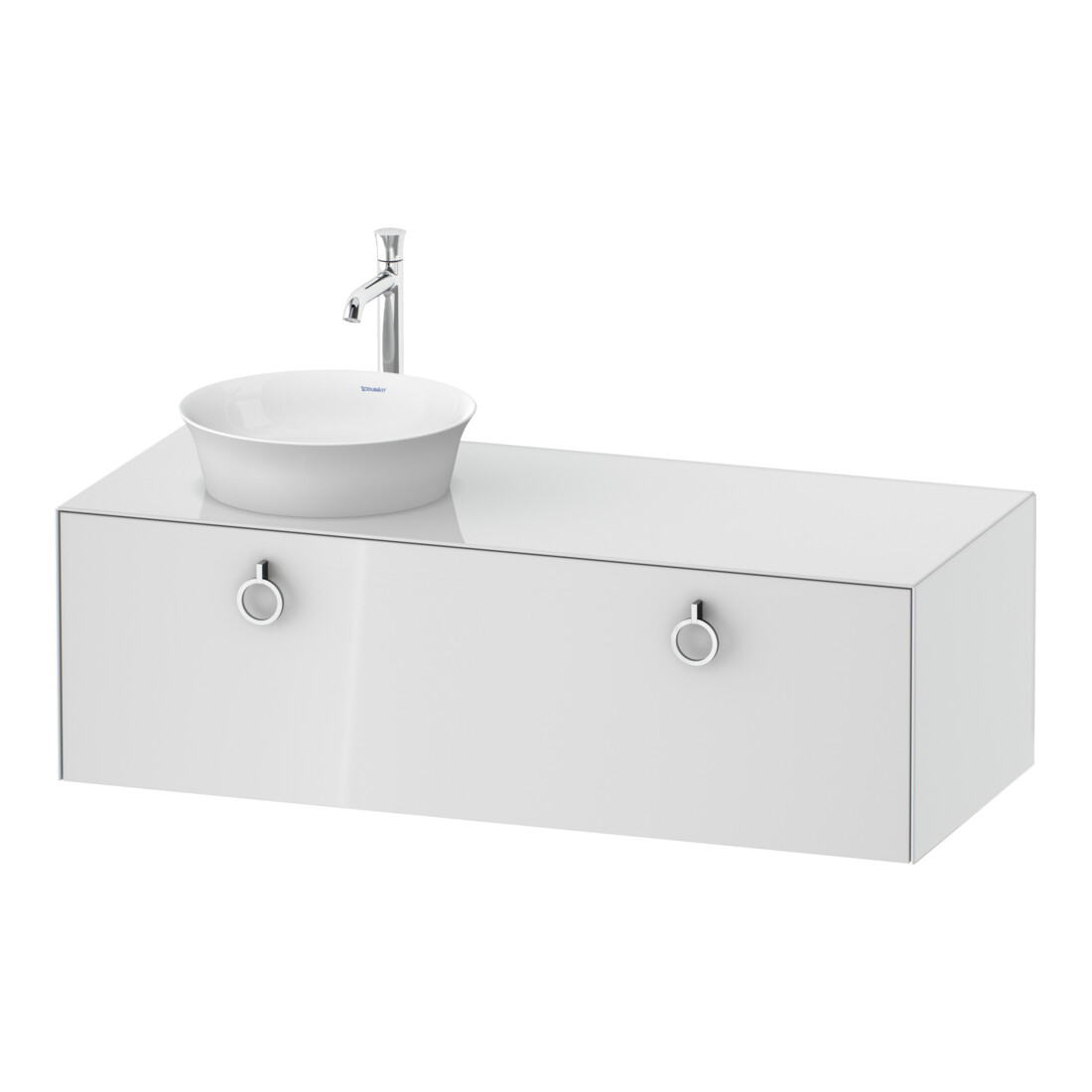 Duravit Meuble sous lavabo White Tulip 130x55 cm, BL, blanc, avec éclairage