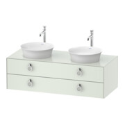 Duravit Meuble sous lavabo White Tulip 130x55 cm, blanc, avec éclairage intégré