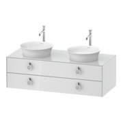 Duravit Meuble sous-lavabo White Tulip 130x55 cm, blanc, avec éclairage intégré