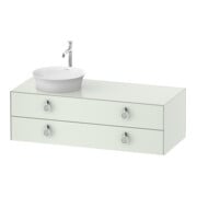 Duravit Meuble sous lavabo White Tulip 130x55 cm, gauche, avec éclairage intégré