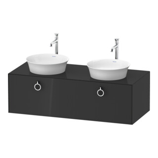 Duravit Meuble sous-lavabo White Tulip 130x55 cm, gris, avec éclairage