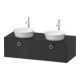 Duravit Meuble sous-lavabo White Tulip 130x55 cm, gris, avec éclairage-1