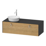 Duravit Meuble sous-lavabo White Tulip 130x55 cm, L l, P p, m gris, avec miroir intégré