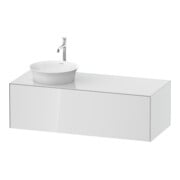 Duravit Meuble sous lavabo White Tulip 130x55 cm, L P, blanc, avec éclairage intégré-1