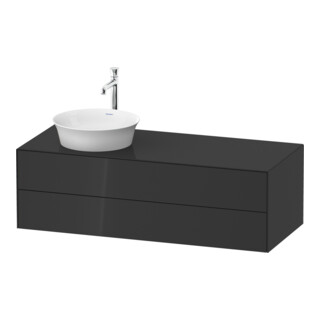 Duravit Meuble sous lavabo White Tulip 130x55 cm, L P, gris, avec éclairage intégré