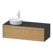 Duravit Meuble sous-lavabo White Tulip 130x55 cm, L P, N E gris, avec éclairage