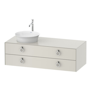 Duravit Meuble sous lavabo White Tulip 130x55 cm, L P, sans miroir, k Ein/m Be
